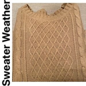 BIRTHDAY SALE!, Sweater with Faux Leather Elbow Patches. (S) Winter Staple.